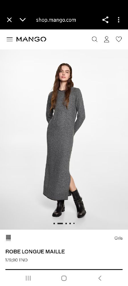 Robe longue MANGO