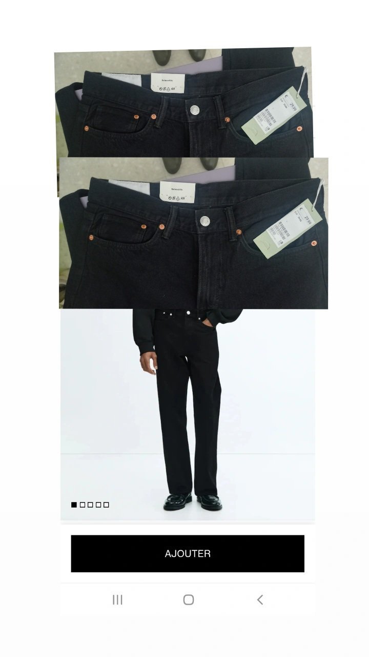 Relaxed jean taille 31/32