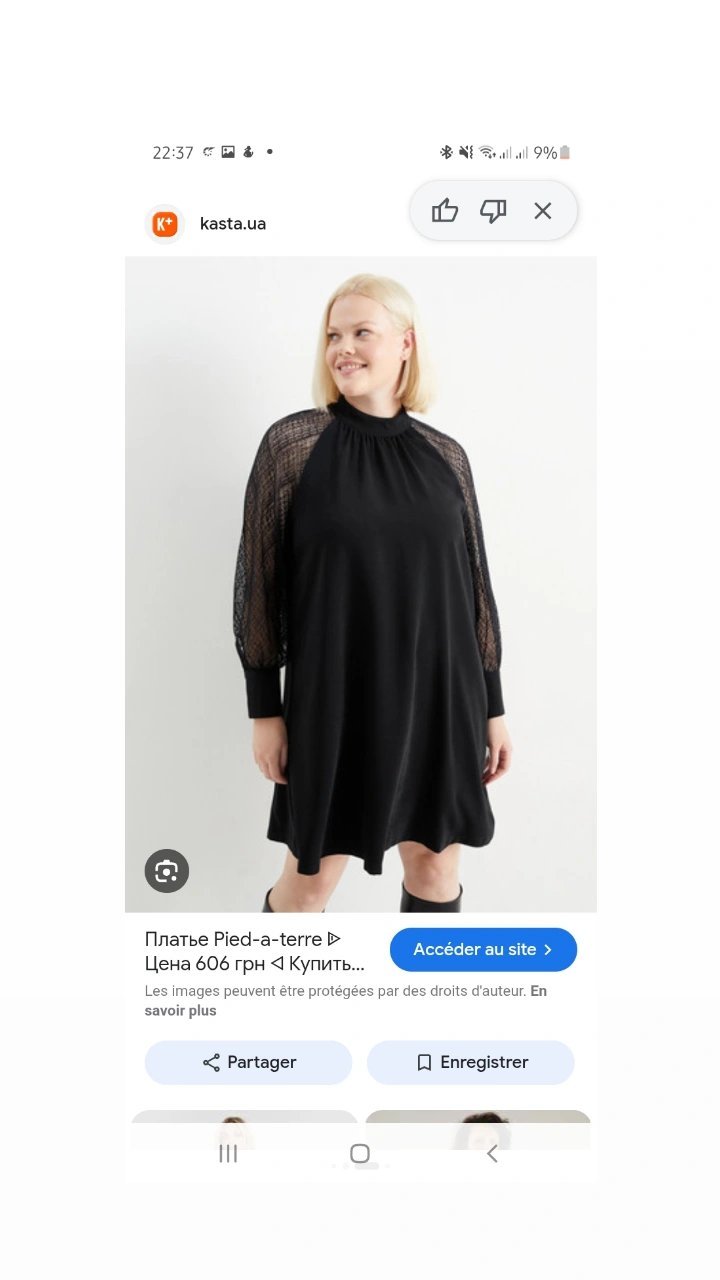 Robe très stylée en dentelle 