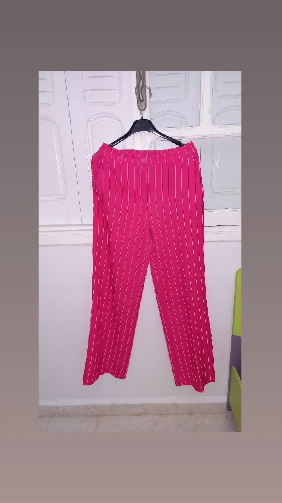 Pantalon large rayé new collection 