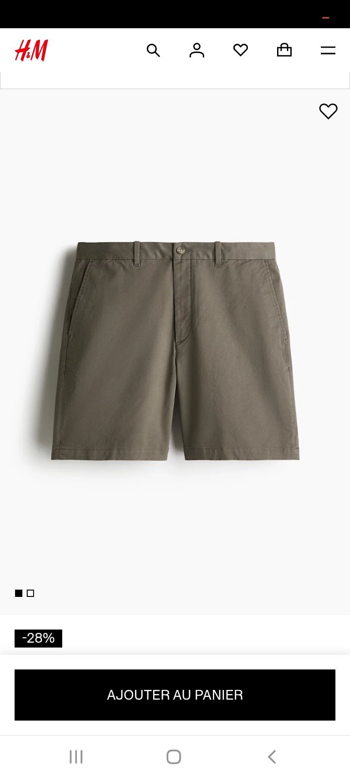 Short chino Regular Fit
