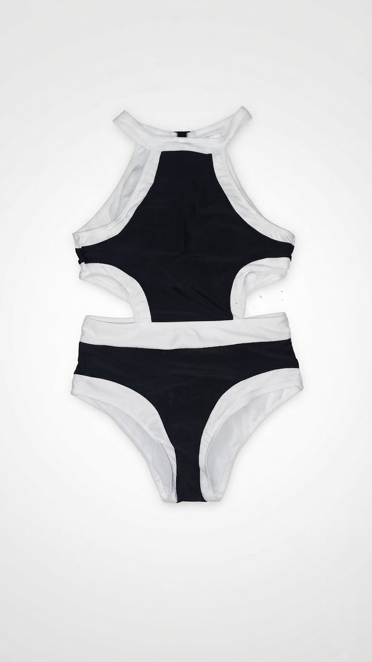 Maillot noir et blanc