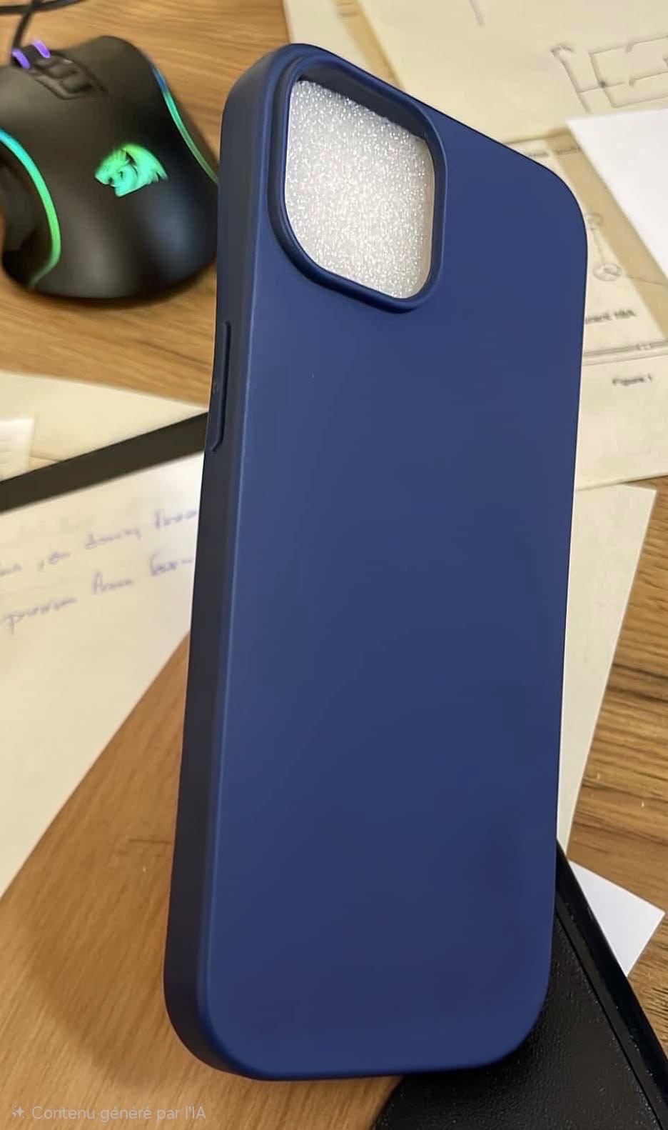 Coque bleu marine pour iPhone 13 / 14 📱💙