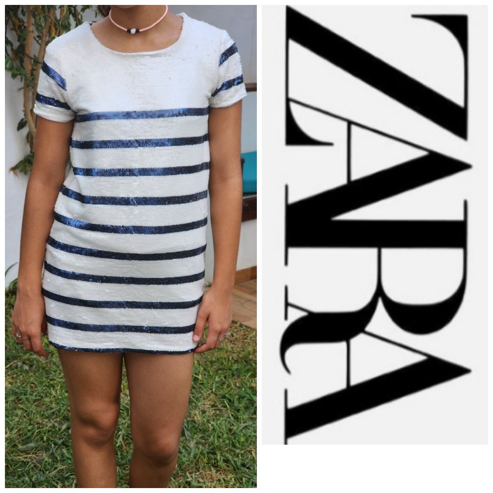 robe zara Pailletée 