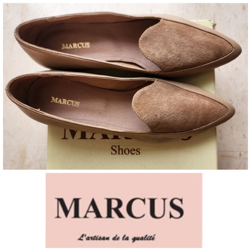 Mocassin en cuir beige Marcus jamais porté 