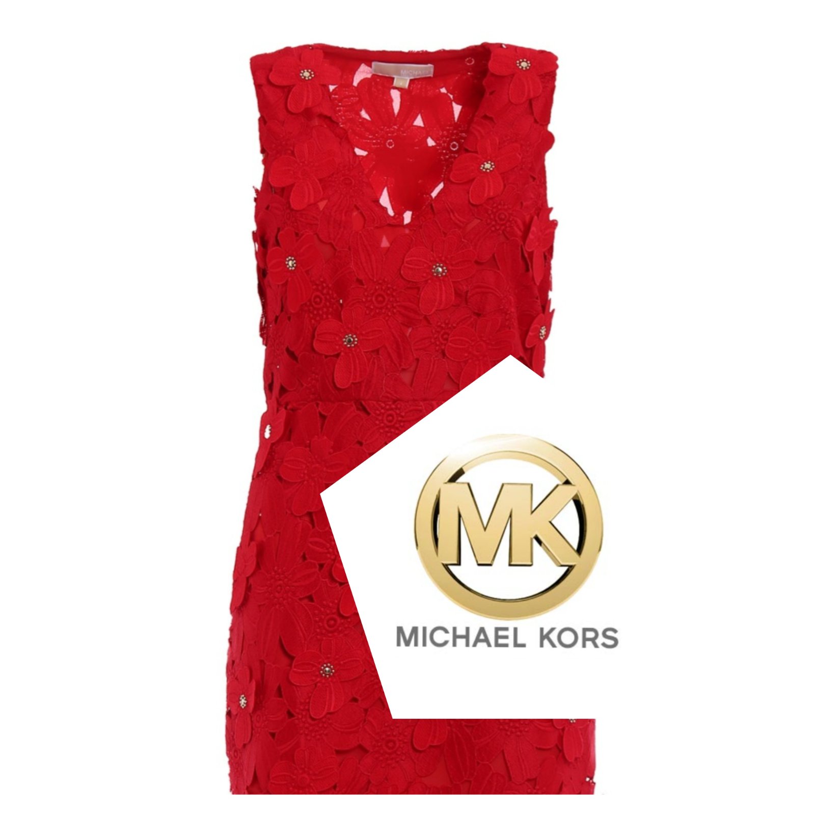 Robe Florale applique Michel Kors