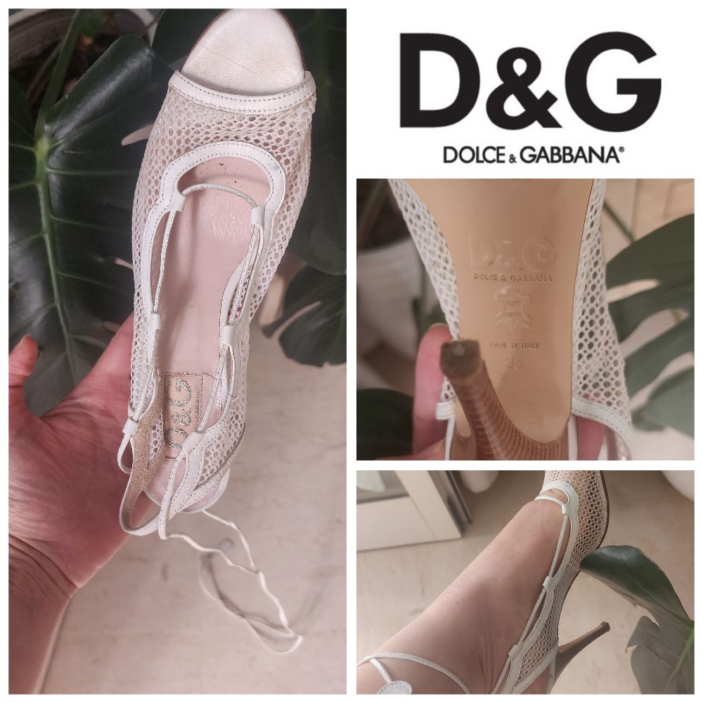 Des sandales Dolce &Gabbana D&G en blanc