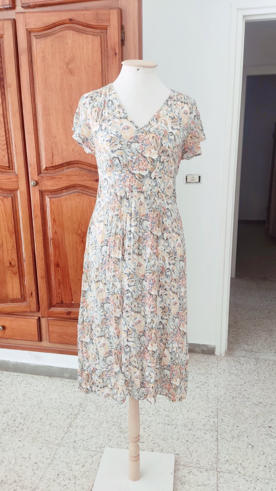 Robe mi-longue de la marque Caroll 100% coton