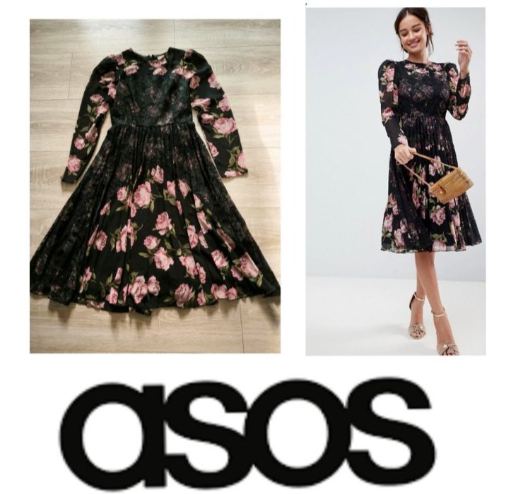 Belle robe plissée Asos 