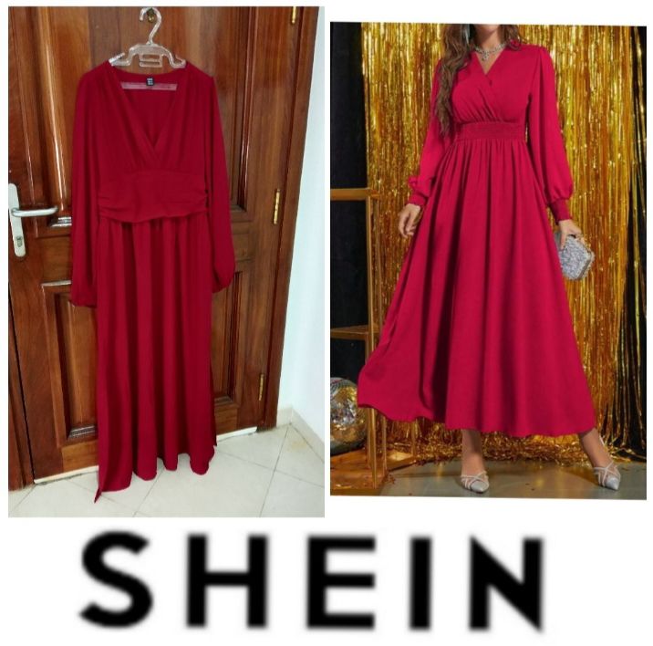 Belle robe rouge shein
