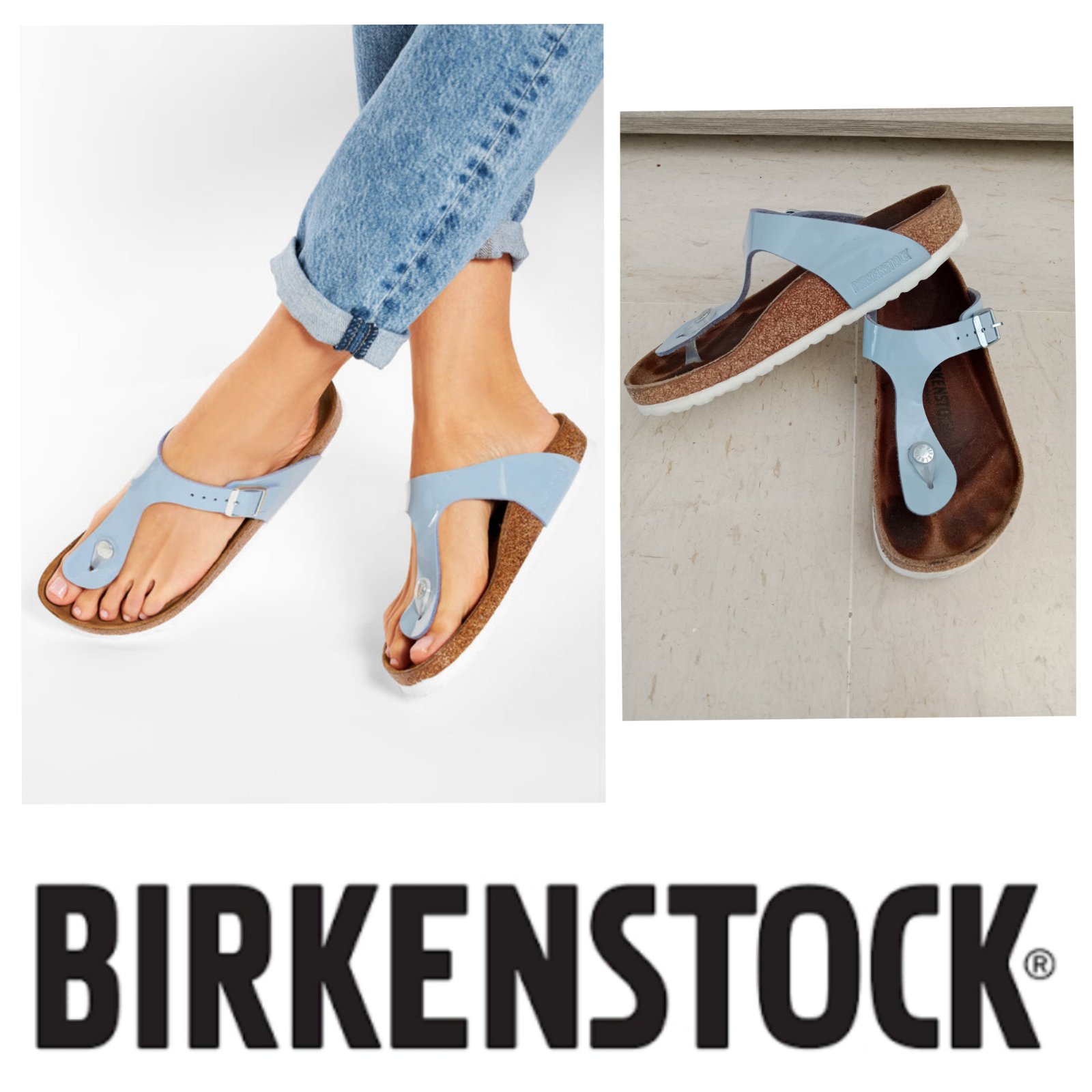 Birkenstock bleu ciel 