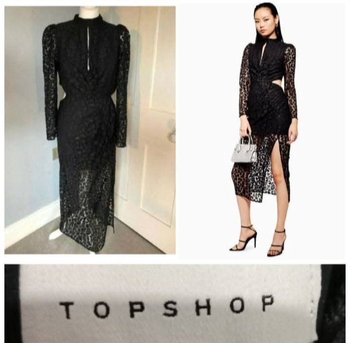 Belle robe en dentelle Topshop 