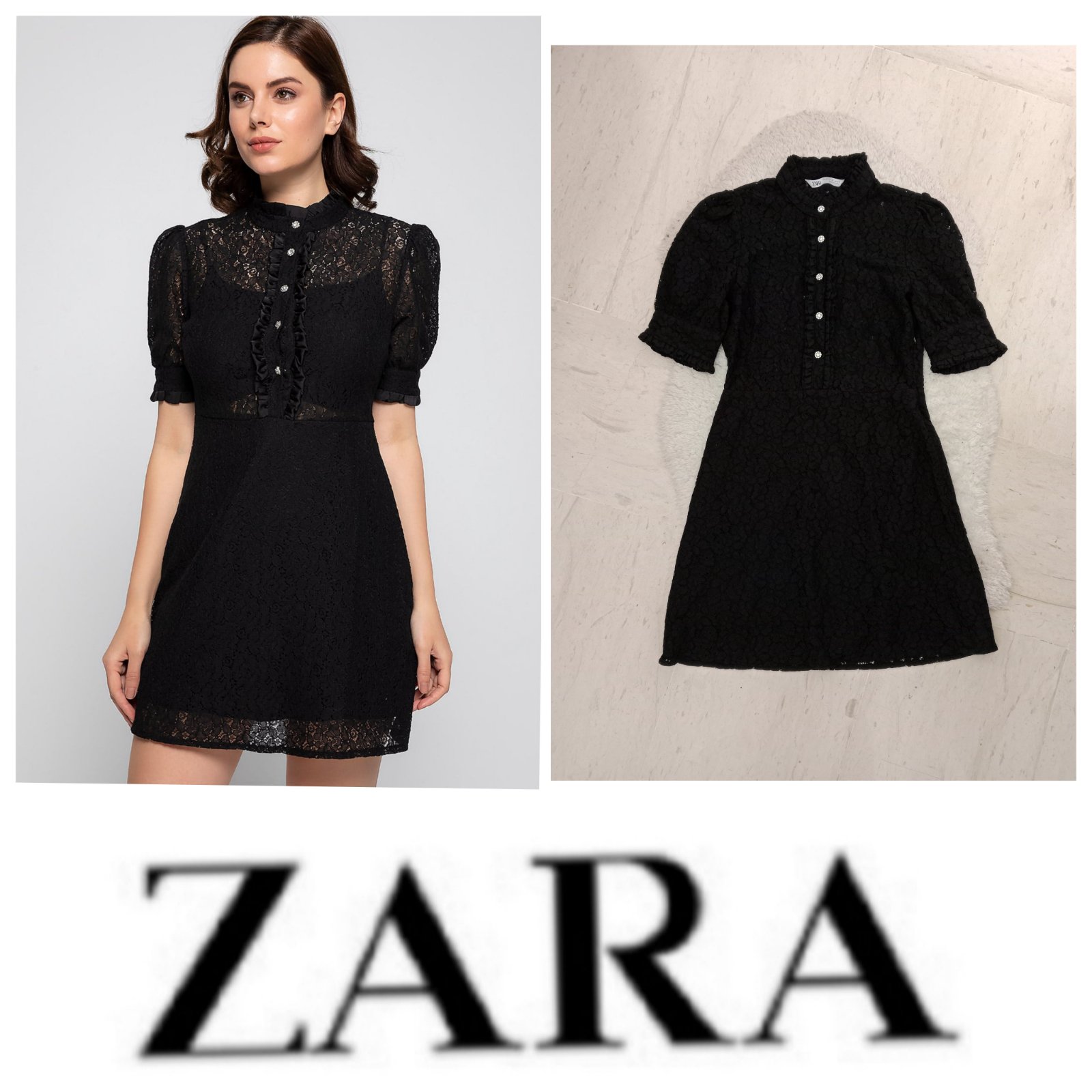 Belle robe en dentelle ZARA 