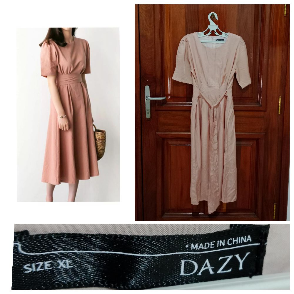 Belle robe satinée 