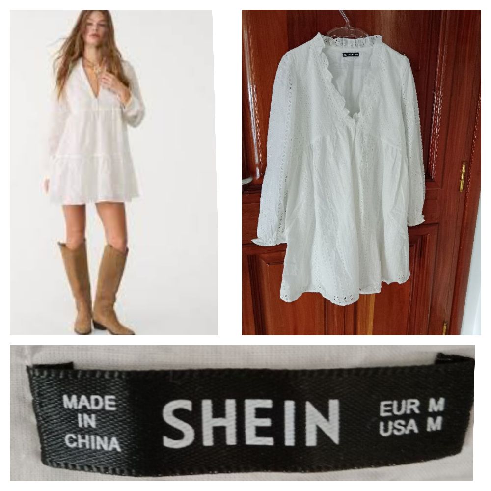 Robe a broderie shein