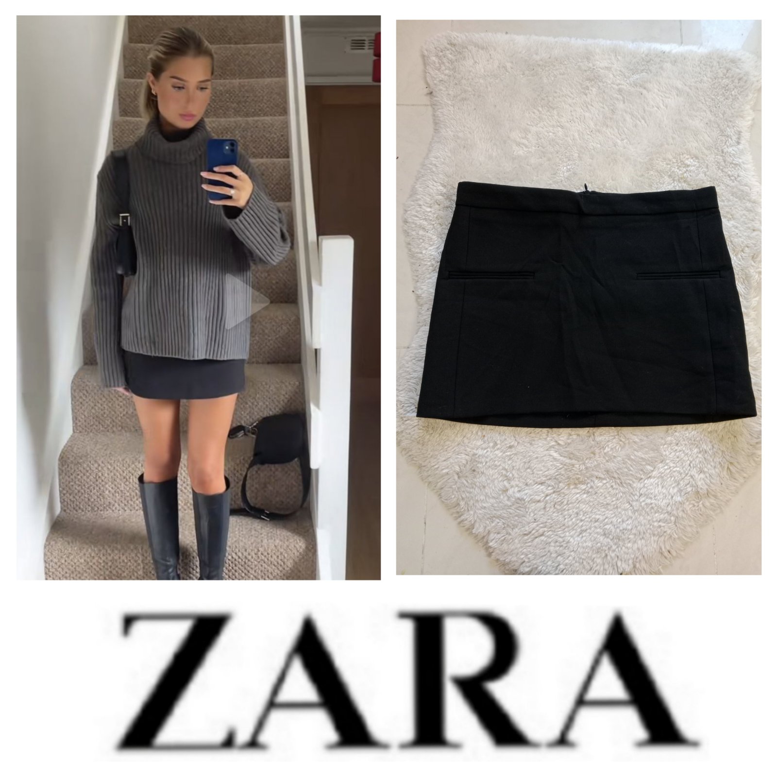 Mini jupe zara 