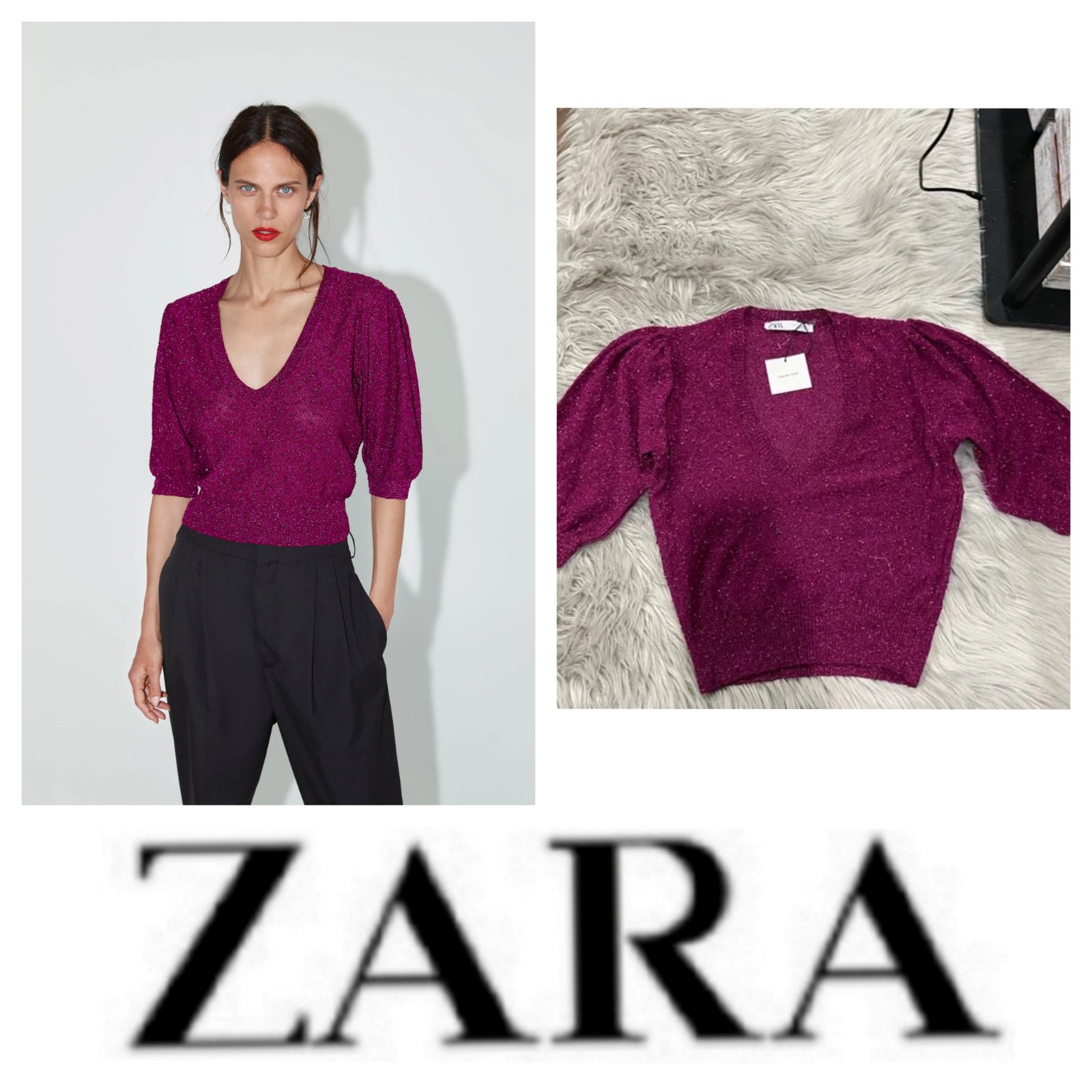 Magnifique pull pailleté ZARA 