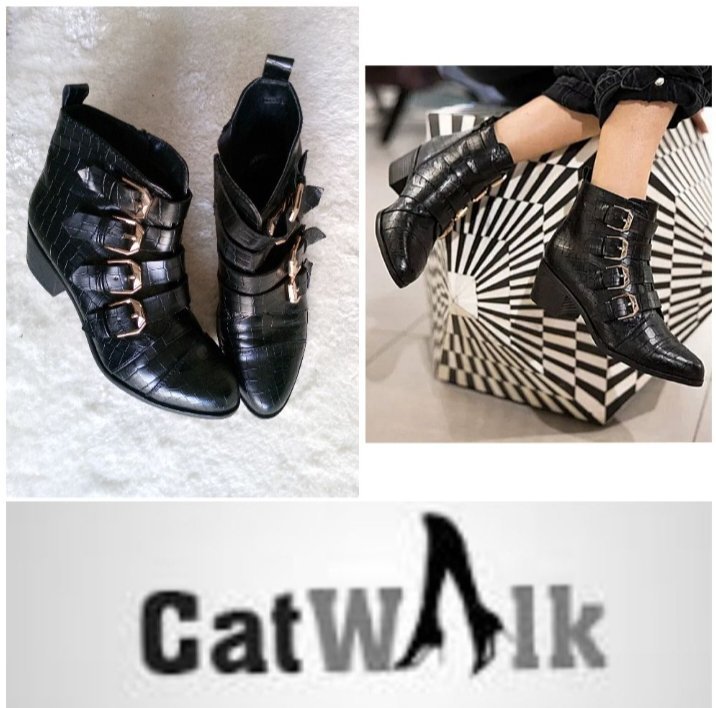 Bottines croco catwalk 