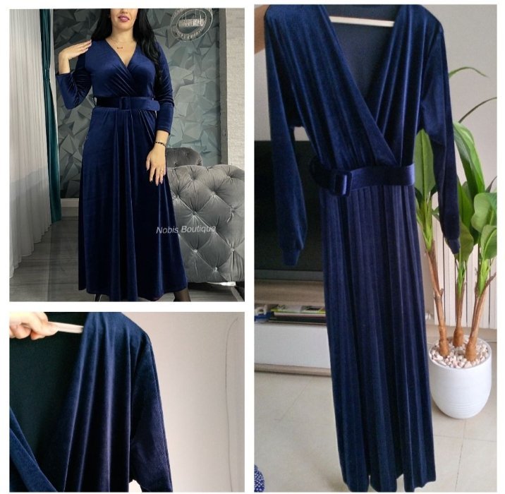 Magnifique robe longue plissée 