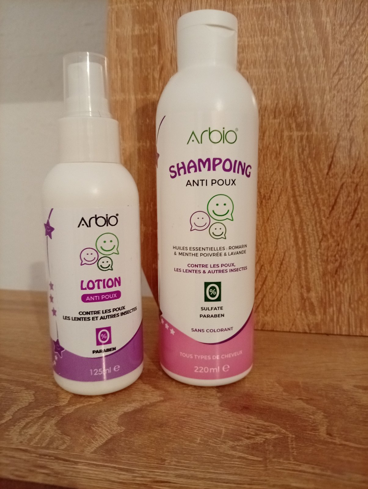 Champoing et lotion anti poux