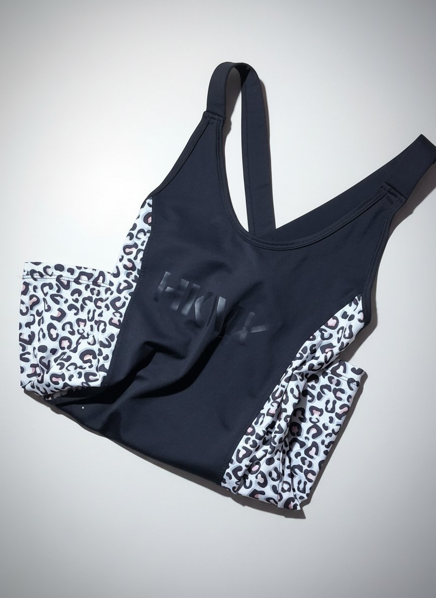 Débardeur de sport noir pour femme
