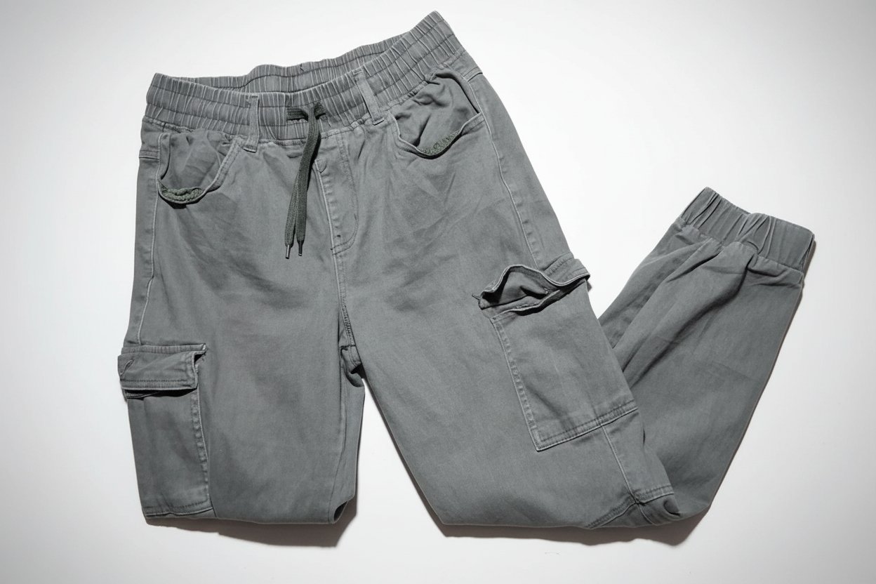 Pantalon cargo kaki pour femme
