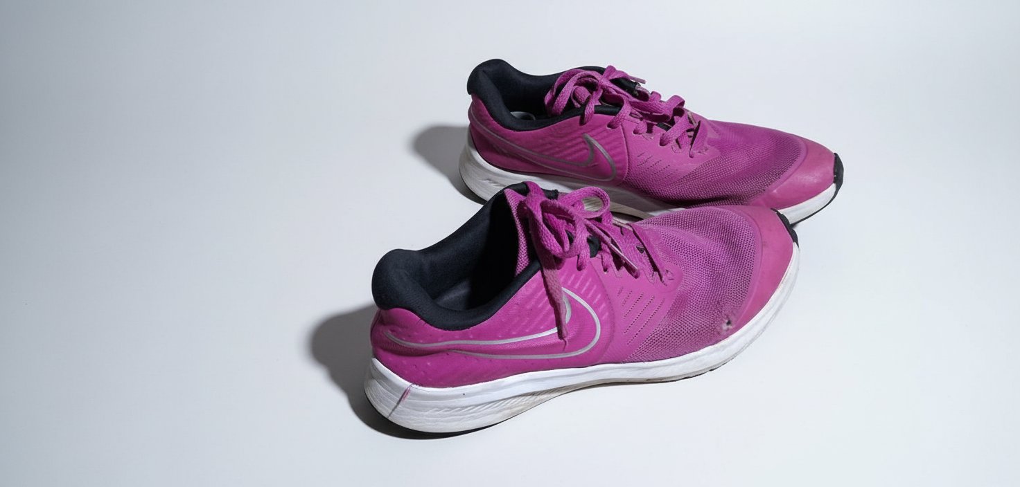 Chaussures de sport roses, 