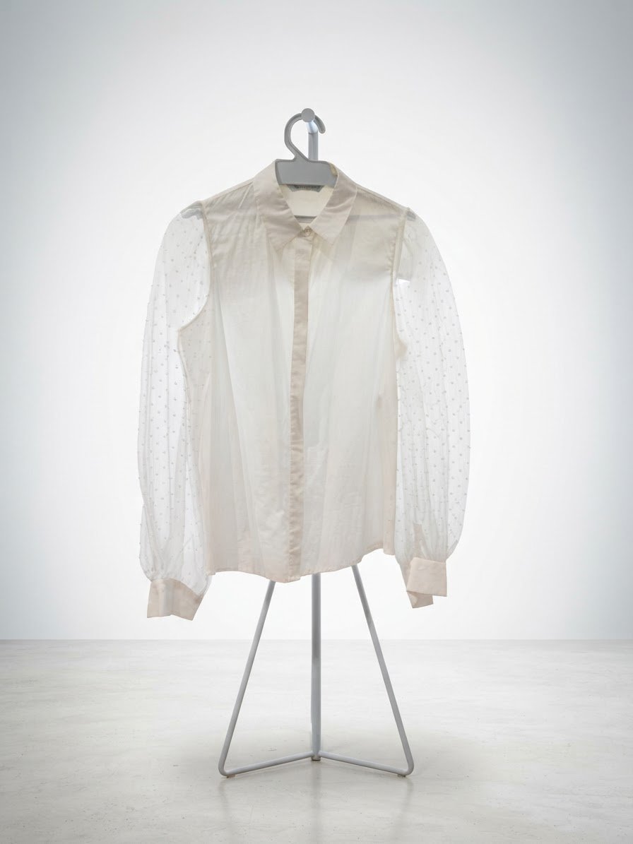 Chemise avec manches bouffantes en organza 