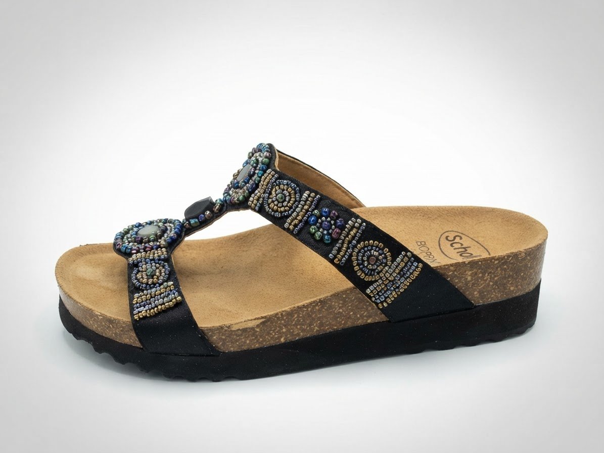 Claquettes sholl avec des perles