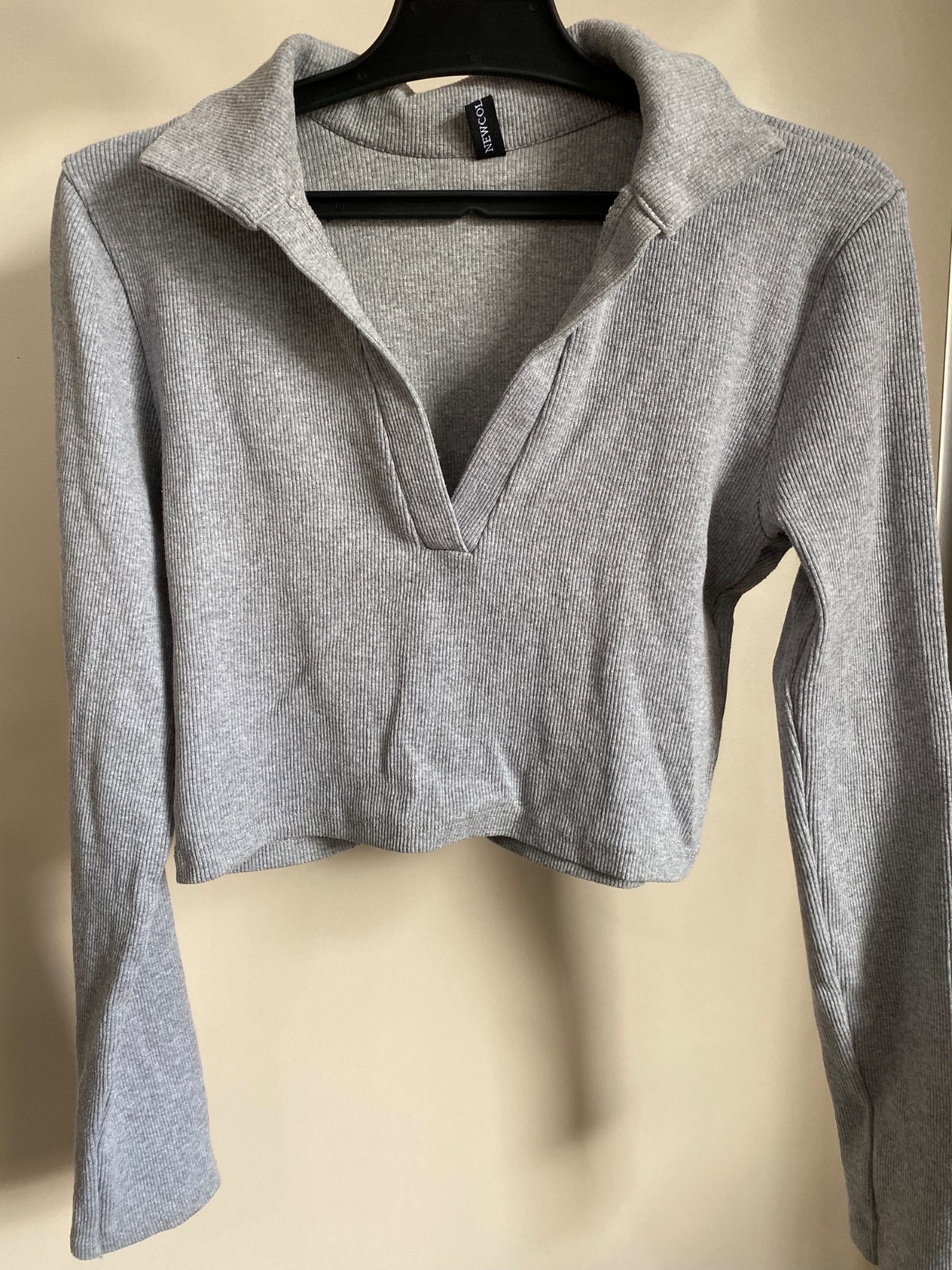 Crop top en gris
