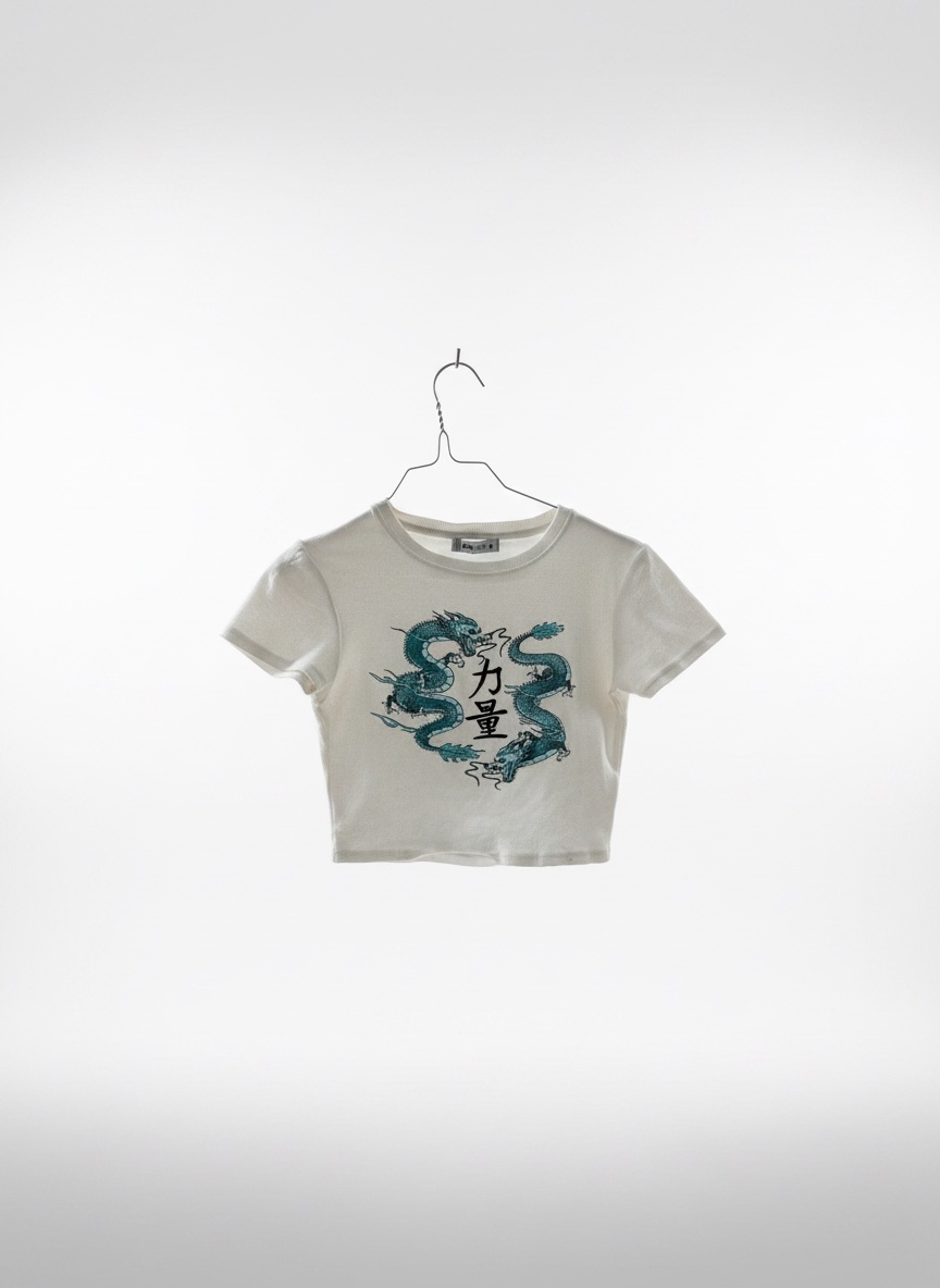 Crop top blanc