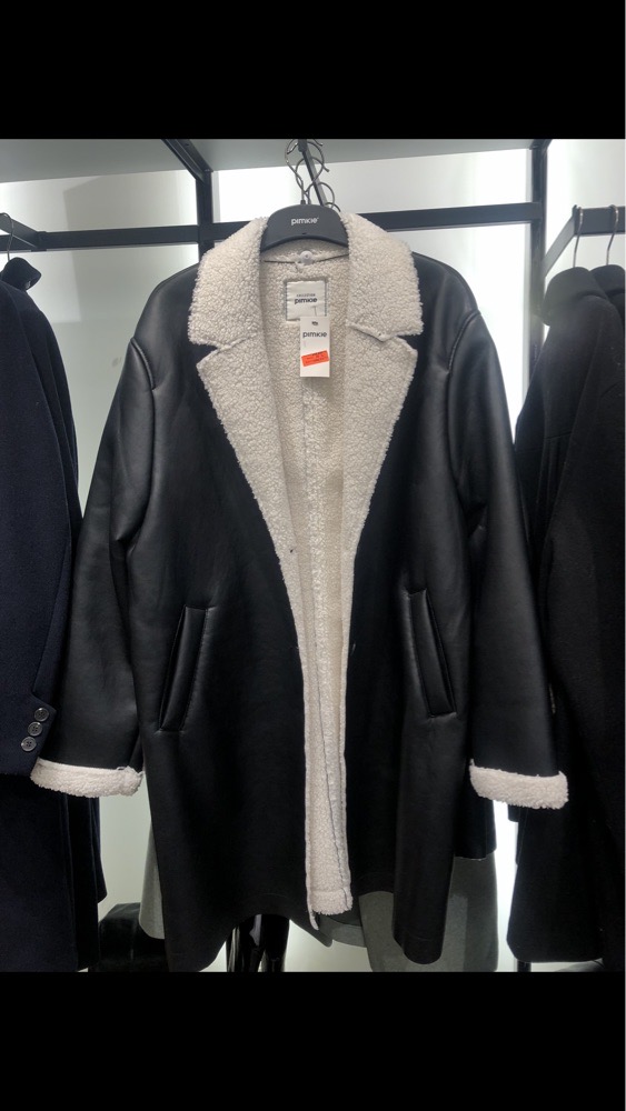 manteau cuir noir