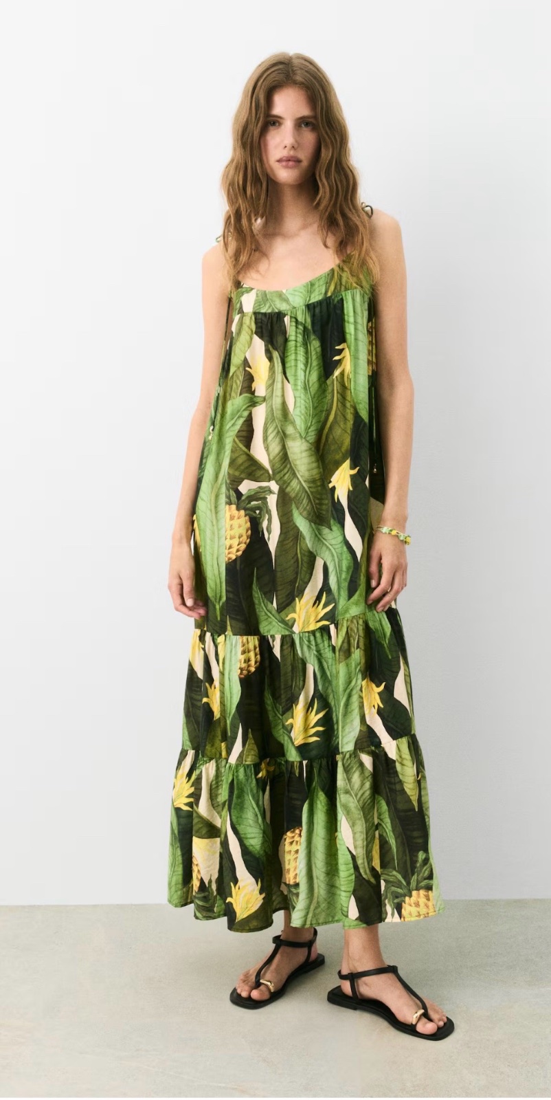TIE-STRAP MAXI DRESS