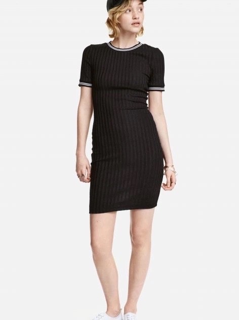 Black Bodycon Midi Dress