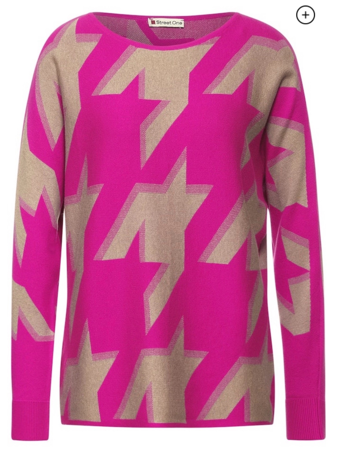 STREET ONE – Pullover mit Hahnentritt