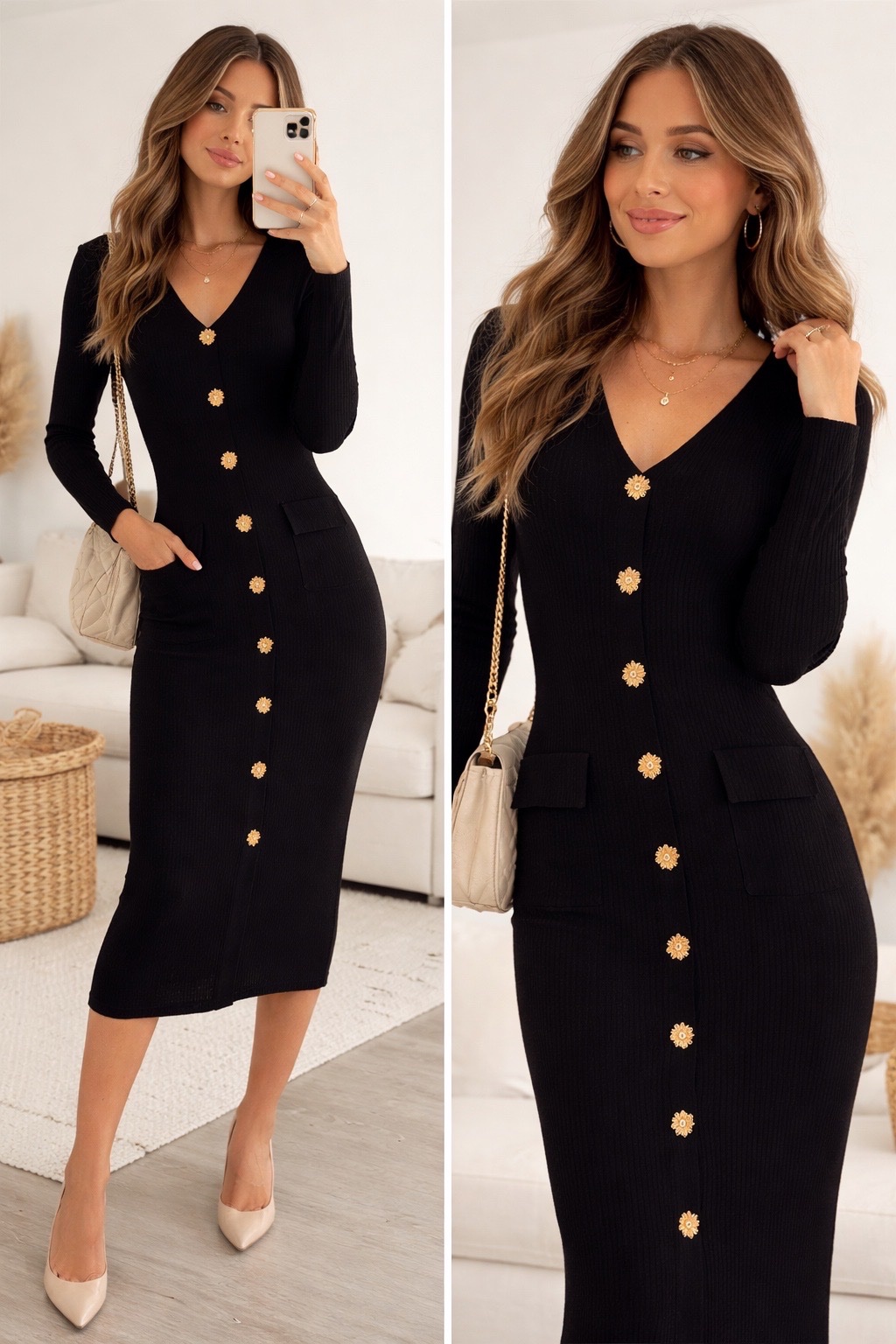 Robe noir ultra moulante 