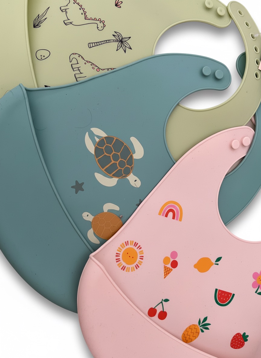 Bavoirs en silicone pour bebe