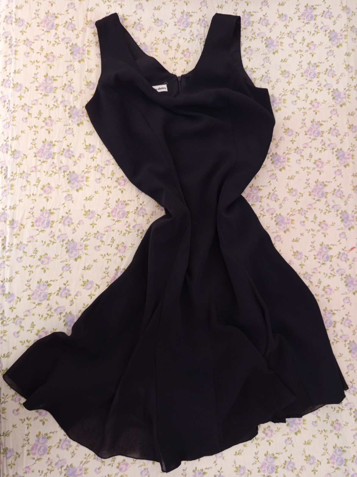 Robe noir simple soirée 