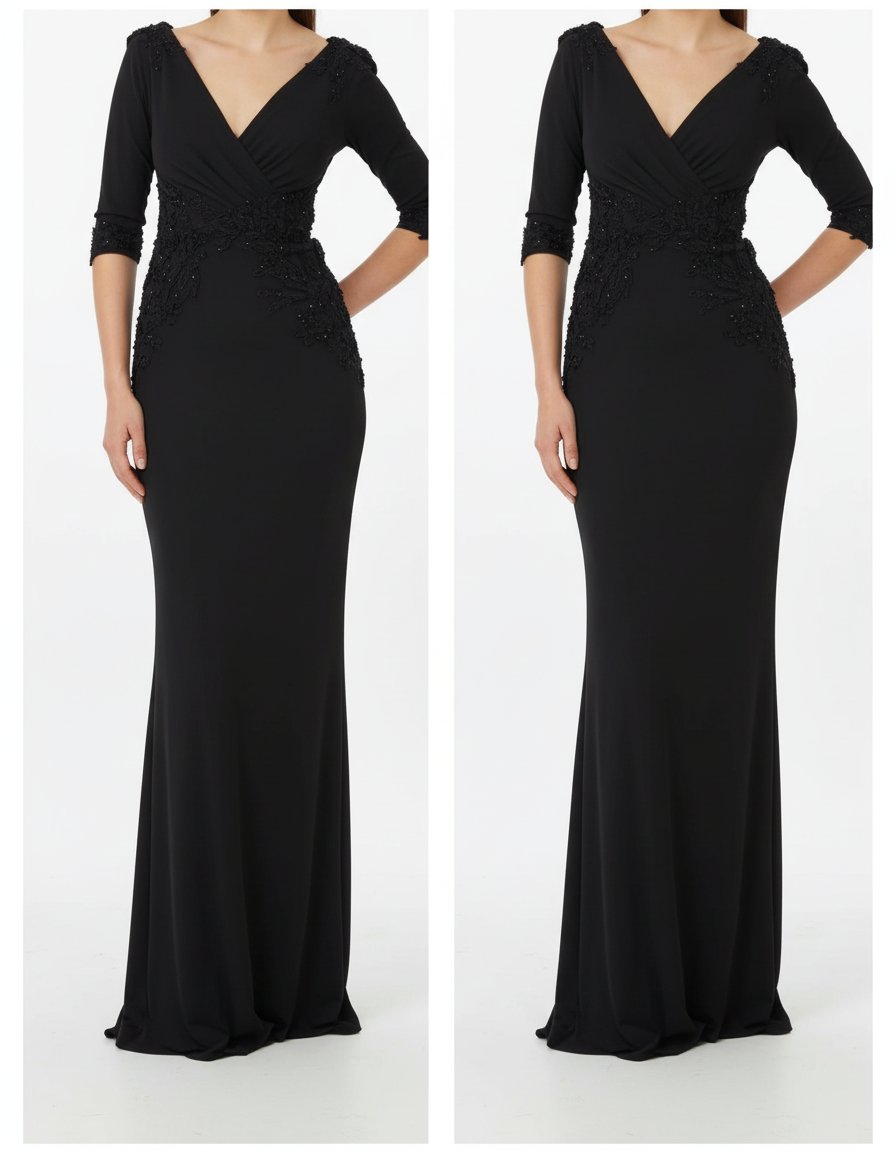 Robe Soirée noire très classe et chic 