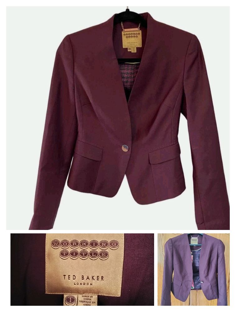 Blazer Ted Baker en burgendy 