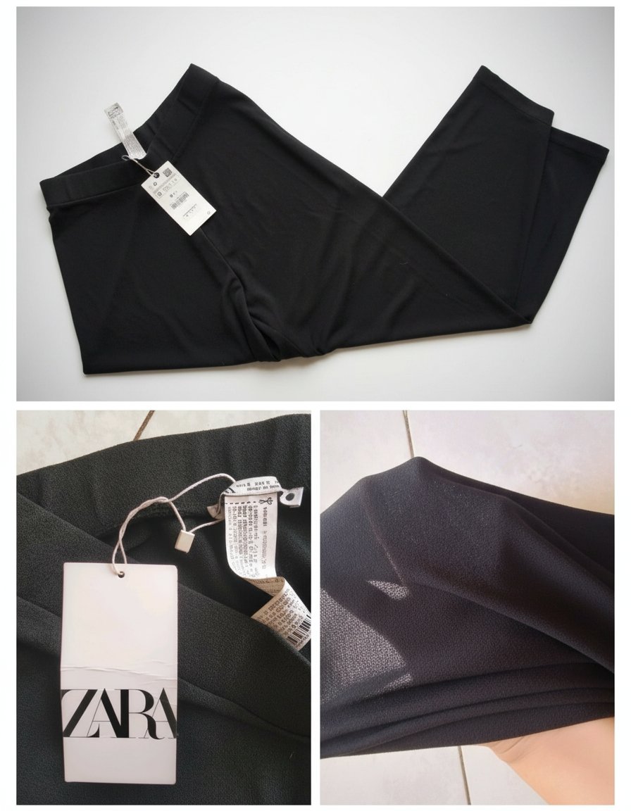 Pantalon en tissus transparent Zara