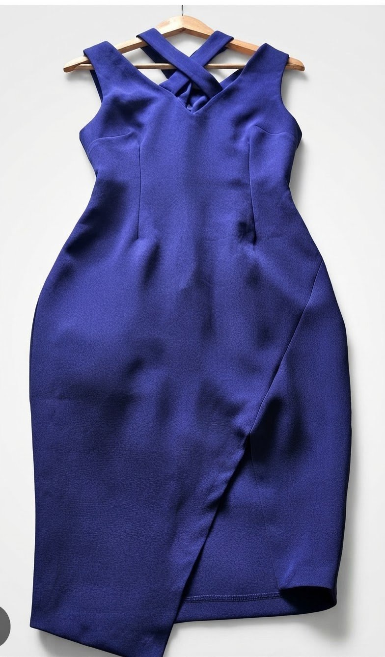 Robe ajustée avec fente vesper en lilac 2 ème photo 
