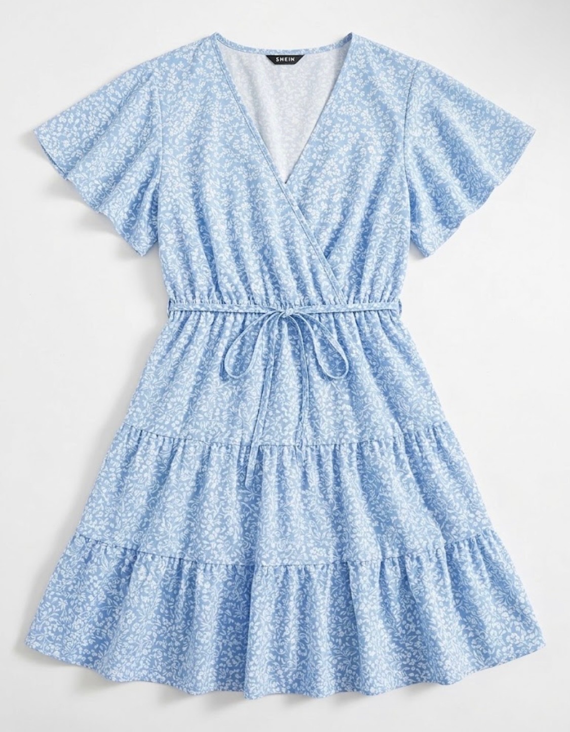Robe courte fleurie Shein