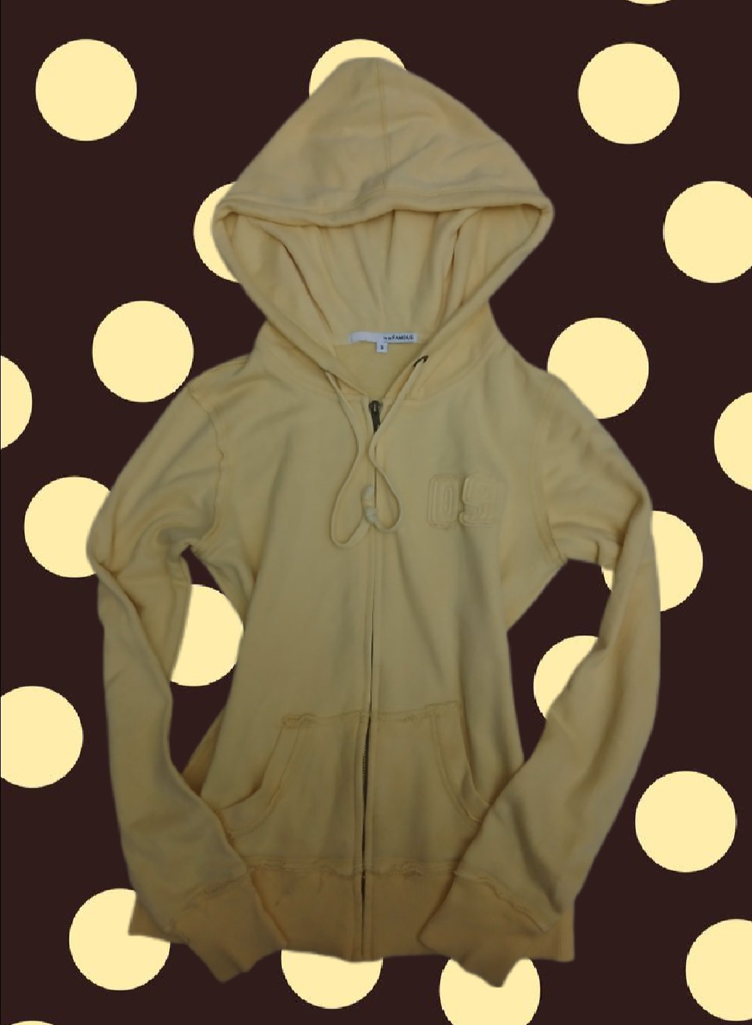 Y2k yellow zip up hoodie 💛 