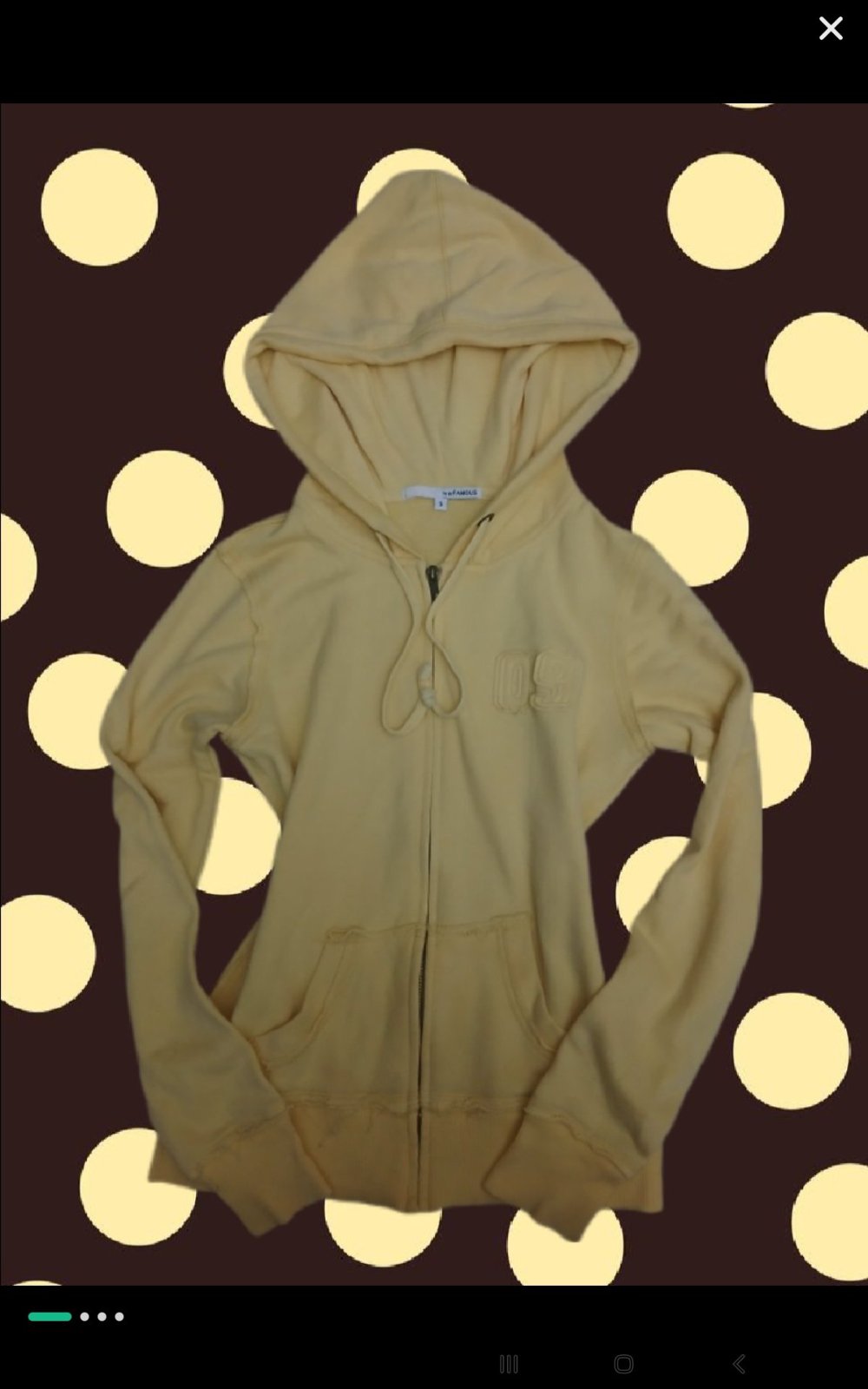 Jeans and a yellow zip up hoodie bundle 