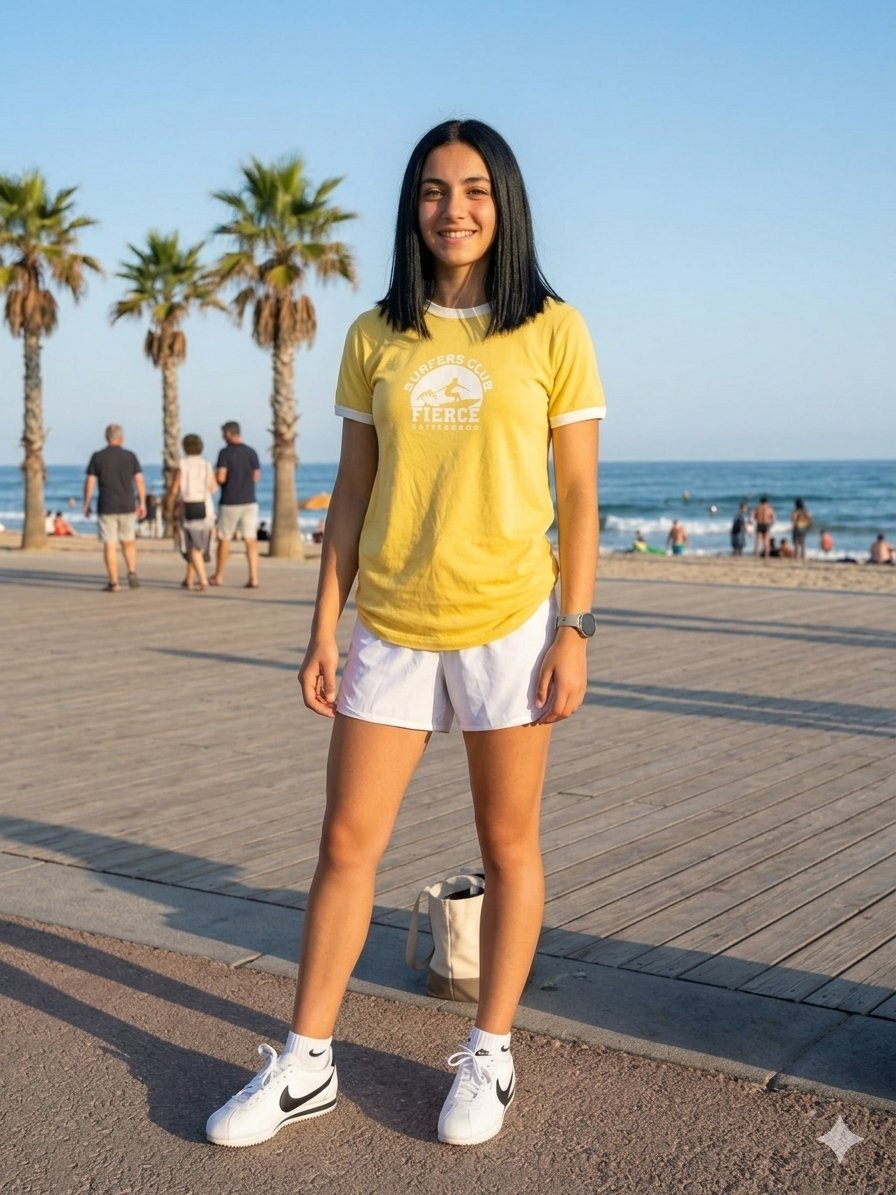 T-shirt jaune 