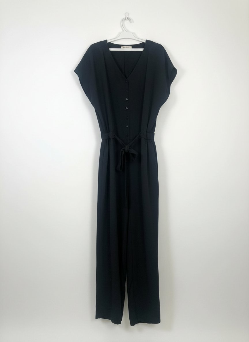 Combinaison noir col V