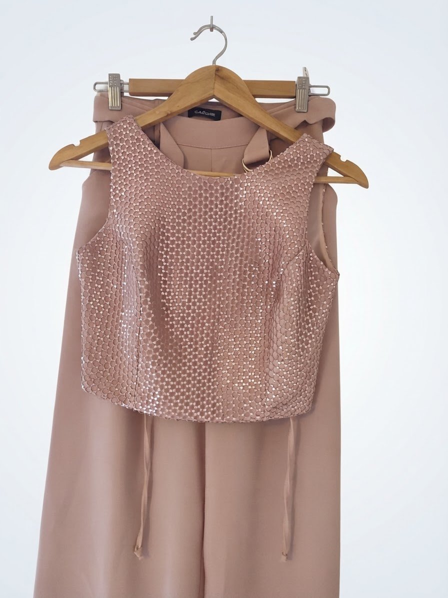 Ensemble habillé vieux rose