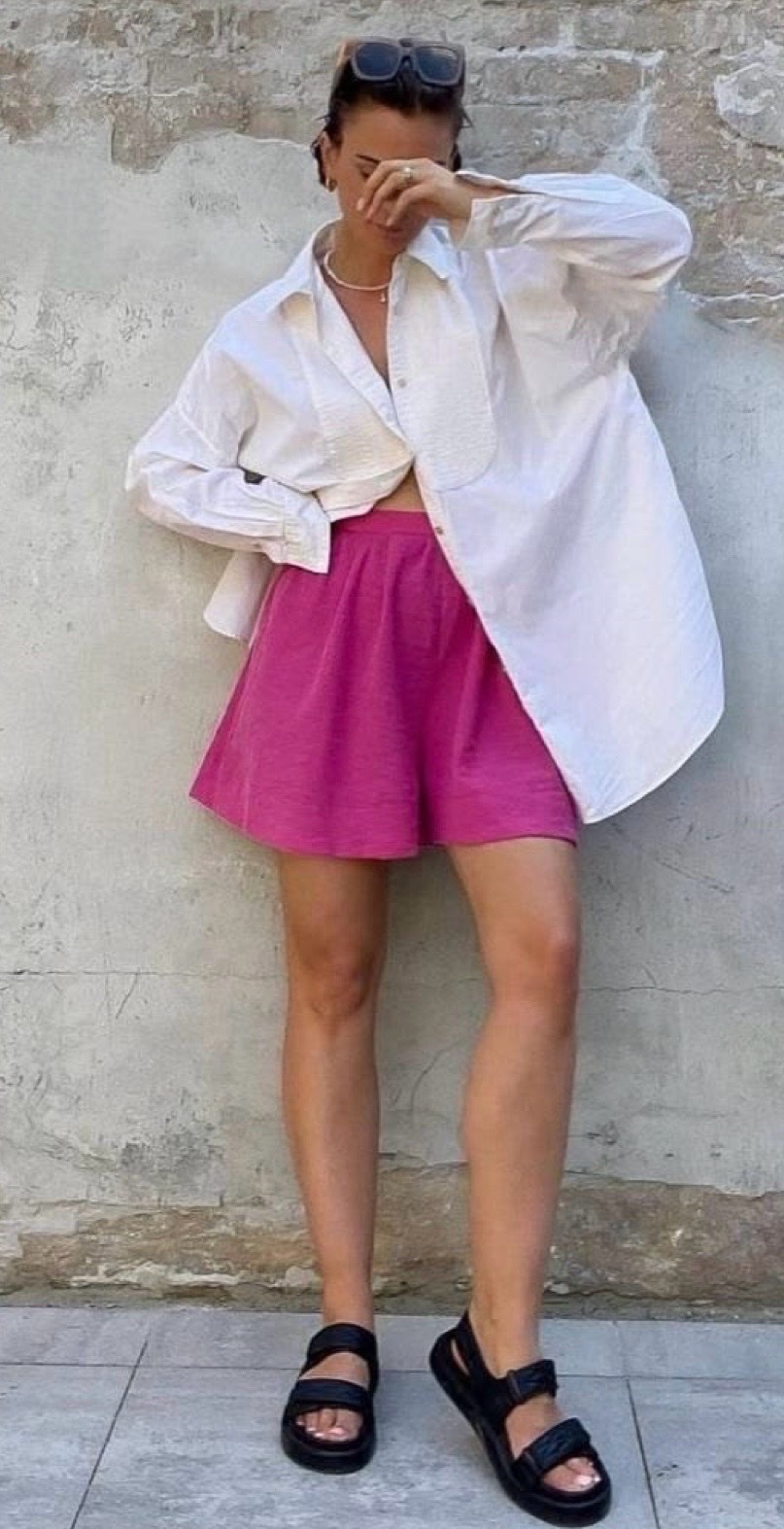 Short ample h&m rose 
