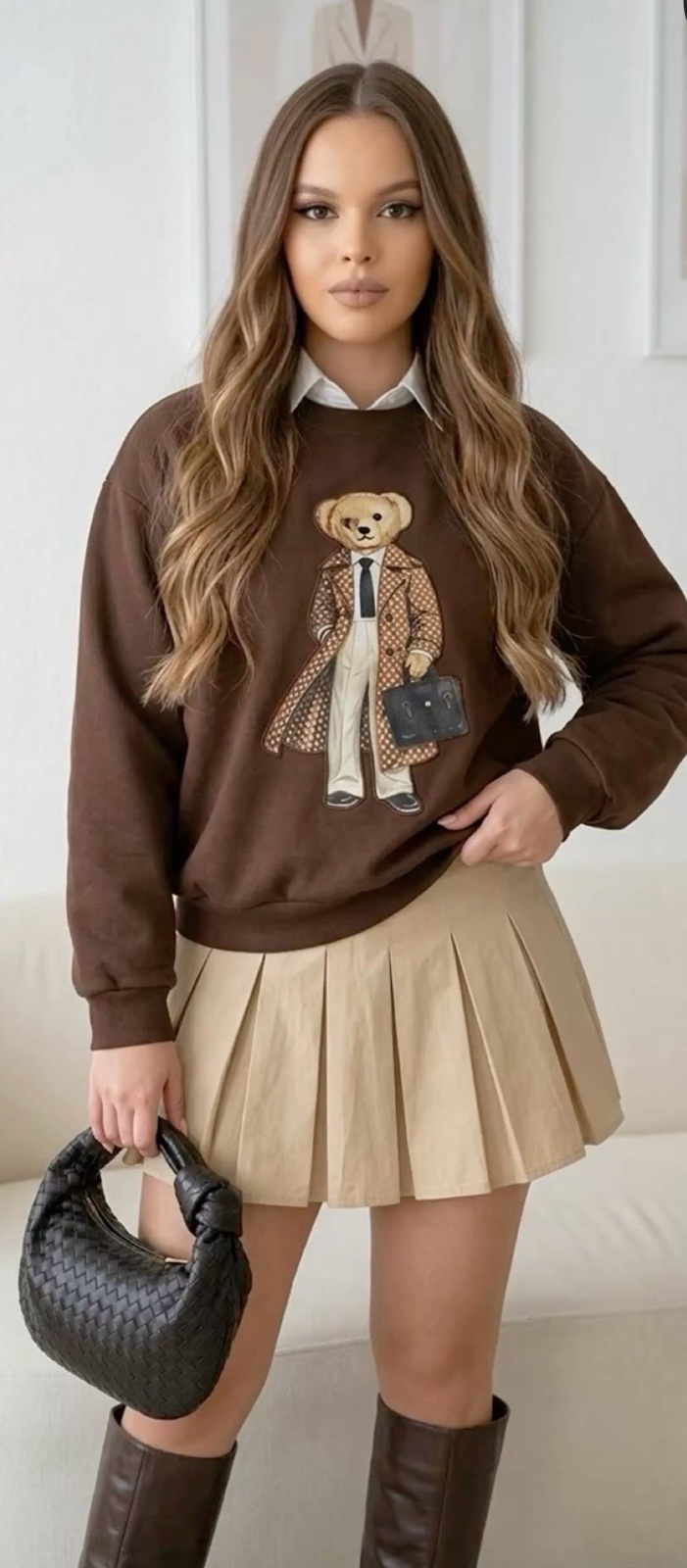 Jupe plissée stradivarius